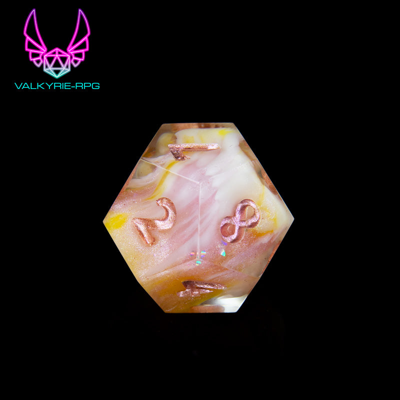 Honeysuckle | Hand Made Polyhedral Dice Set by Gourmet Dice - Valkyrie RPG