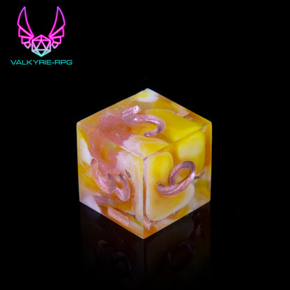 Honeysuckle | Hand Made Polyhedral Dice Set by Gourmet Dice - Valkyrie RPG