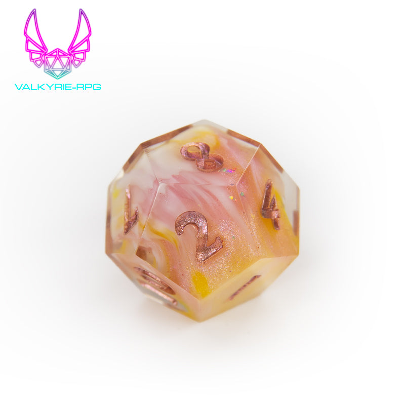 Honeysuckle | Hand Made Polyhedral Dice Set by Gourmet Dice - Valkyrie RPG