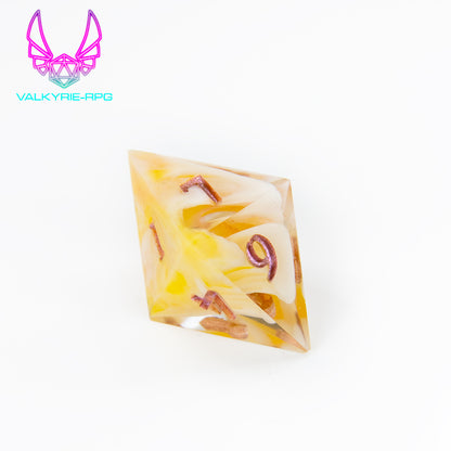 Honeysuckle | Hand Made Polyhedral Dice Set by Gourmet Dice - Valkyrie RPG