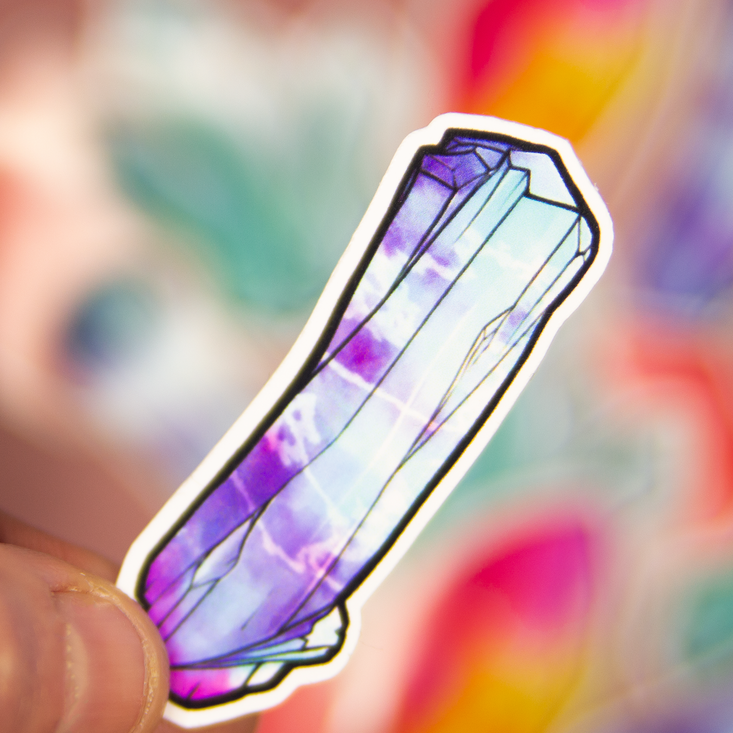 Neon Crystals Sticker Set - Valkyrie RPG