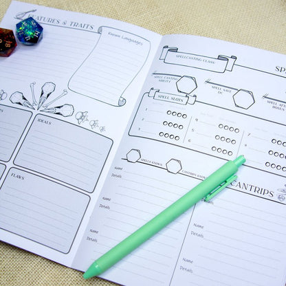 Hexed Character Booklet - Valkyrie RPG