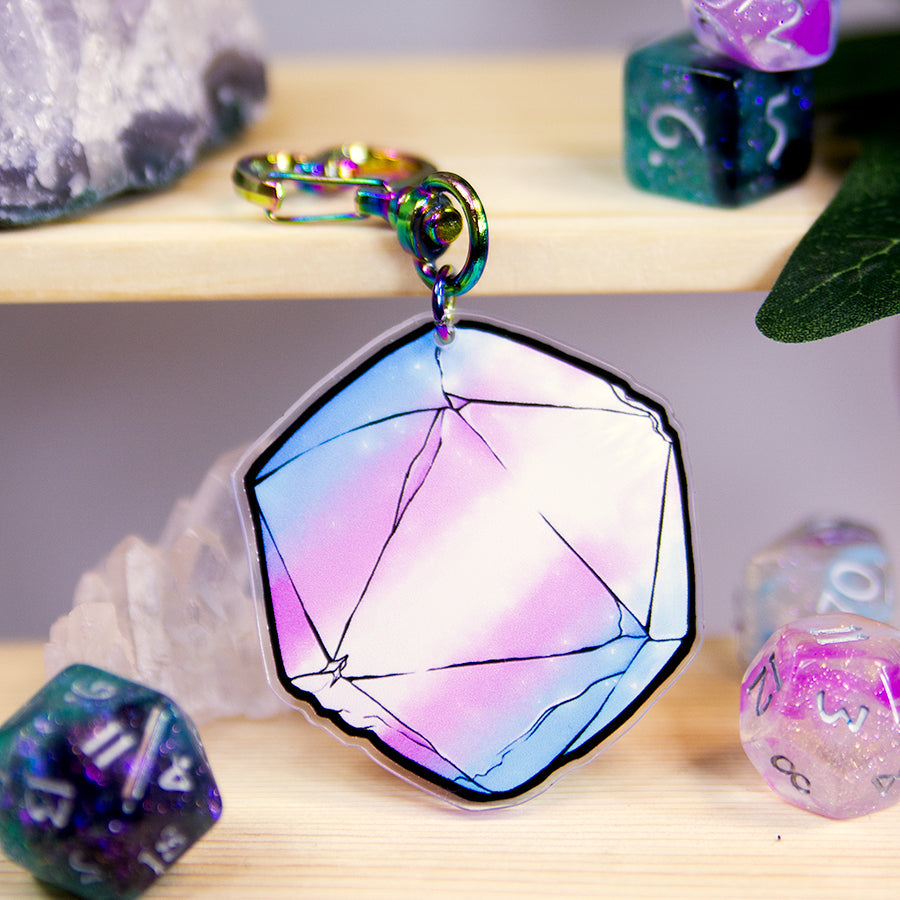 Pride D20 Acrylic Charms - Valkyrie RPG