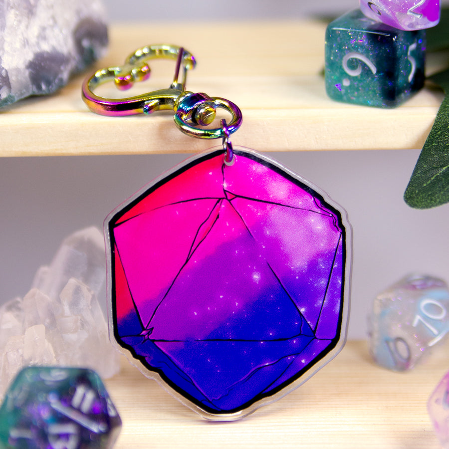 Pride D20 Acrylic Charms - Valkyrie RPG